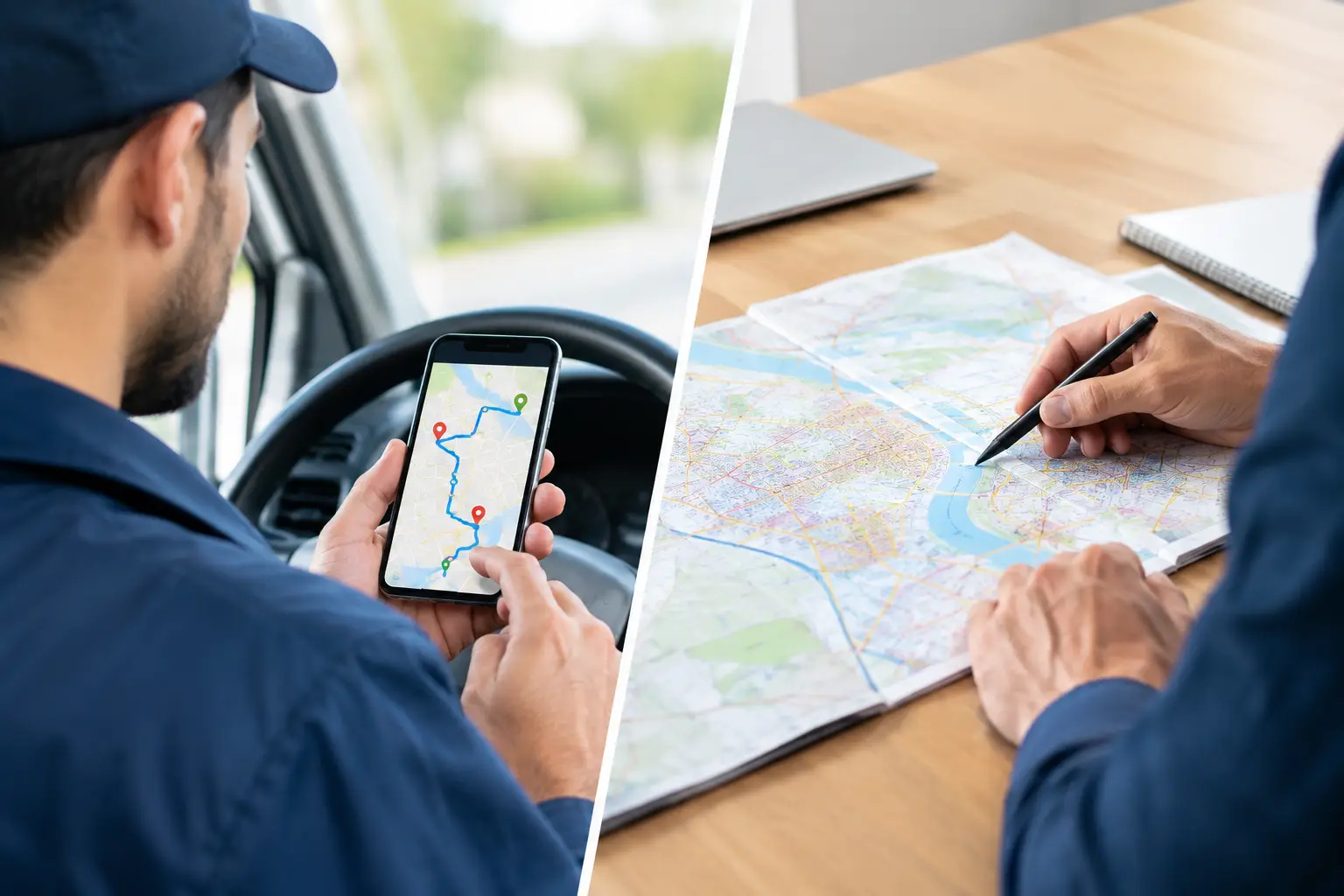 Delivery Routing Versus Manual Mapping for Drivers