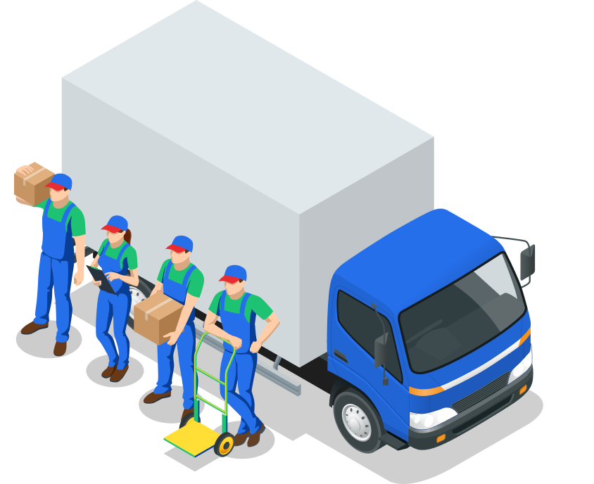Delivery box truck representing fleets using RoadWarrior Teams